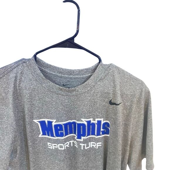 Nike Bundle 2- Dri Fit Short sleeve gray blue Memphis Grizzleys sports turf larg - Picture 6 of 10